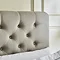 Oxford Linen Buttoned Bed with Drawers - Grey carousel image