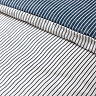 Oxford Pinstripe Navy Duvet Close Up