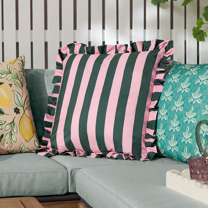 Palm Royale Stripe outdoor cushion image 1
