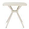 back image cut out on white background of putty grey dining table