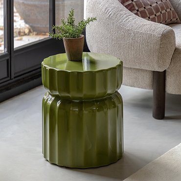 Palmetto side table verde