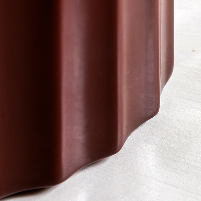 Palmetto side table rust