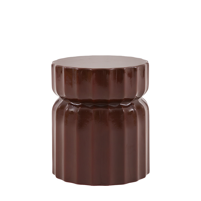 Palmetto side table rust