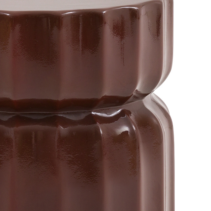 Palmetto side table rust