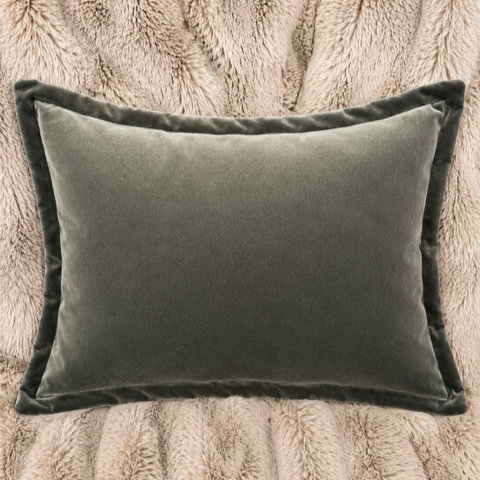 Pandora velvet cushion cover in grey image