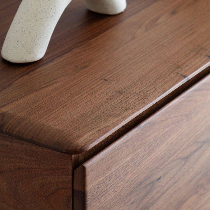 Paris walnut 2 door sideboard image