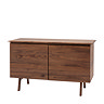 Paris walnut 2 door sideboard image
