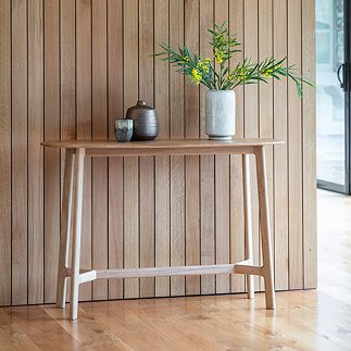 Paris oak console table image