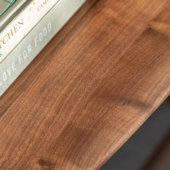 paris walnut console table image