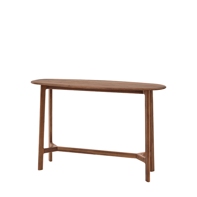 paris walnut console table image
