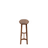 paris walnut console table image