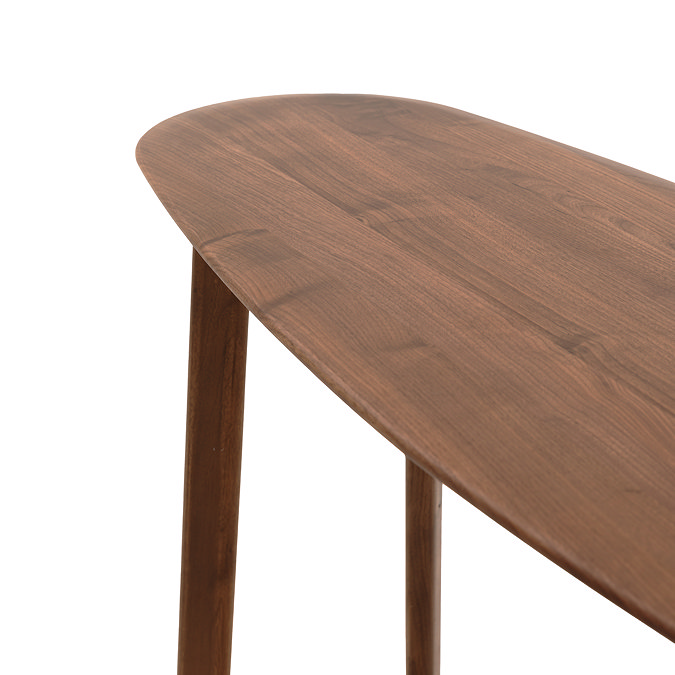 paris walnut console table image