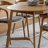 Paris extending oak dining table image