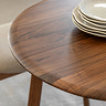 paris walnut extendable dining table image
