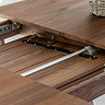 paris walnut extendable dining table image