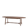 paris walnut extendable dining table image