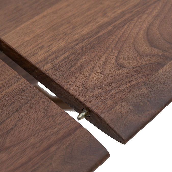 paris walnut extendable dining table image