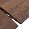paris walnut extendable dining table image