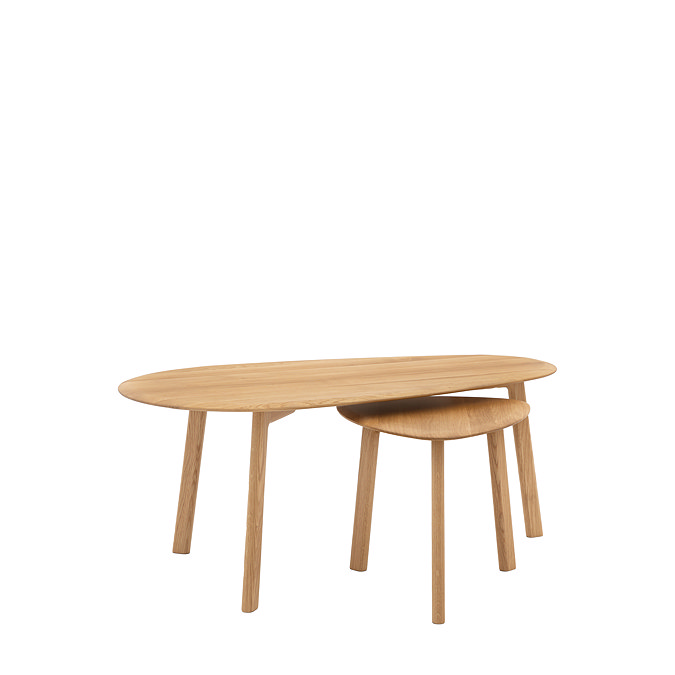 Paris Nest of 2 Coffee Tables in Oak image