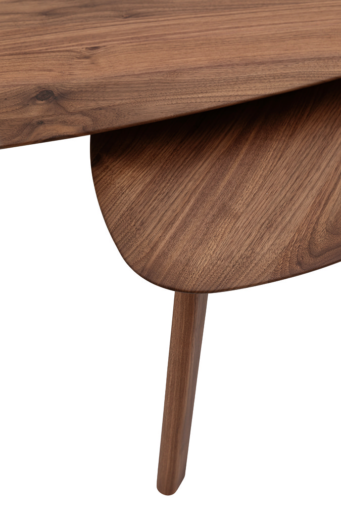 Paris Walnut nest of 2 coffee tables image