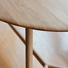 Paris oak oval dining table image