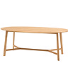 Paris oak oval dining table image