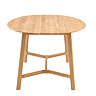 Paris oak oval dining table image