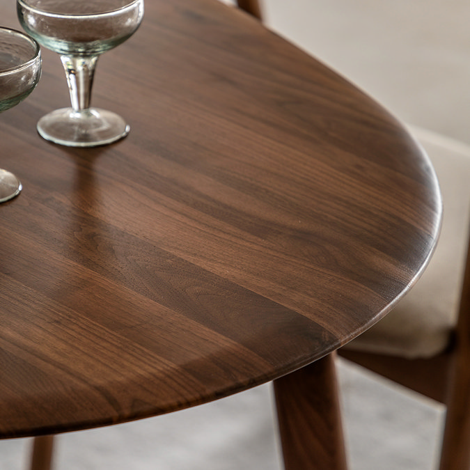 Paris walnut dining table image
