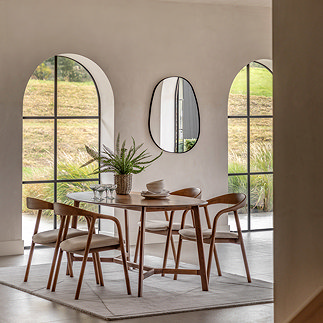Paris walnut dining table image