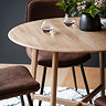 Paris Round Dining Table image oak