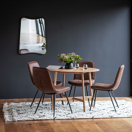 Paris Round Dining Table image oak 