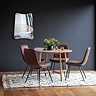 Paris Round Dining Table image oak