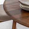 Paris round dining table in walnut image