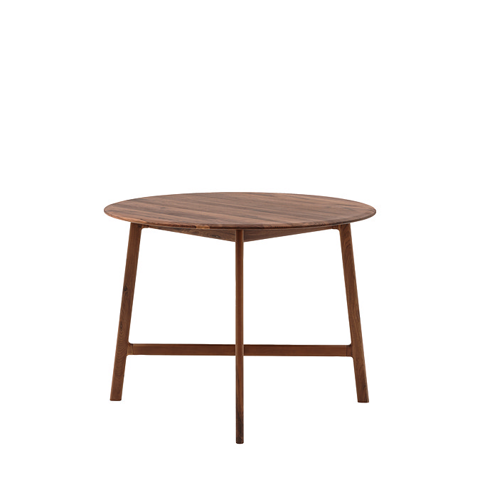 Paris round dining table in walnut image
