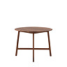 Paris round dining table in walnut image