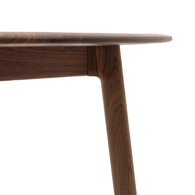 Paris round dining table in walnut image