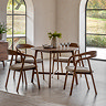Paris round dining table in walnut image