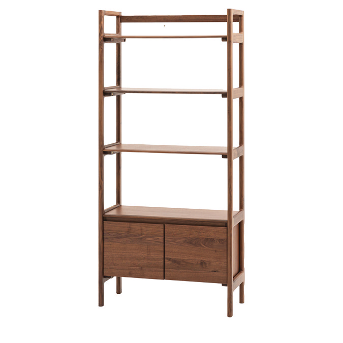 paris walnut shelving unit image