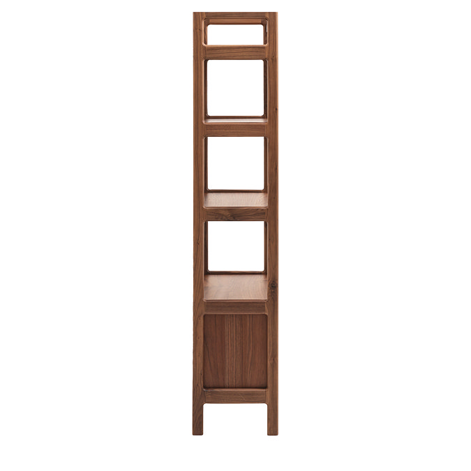 paris walnut shelving unit image