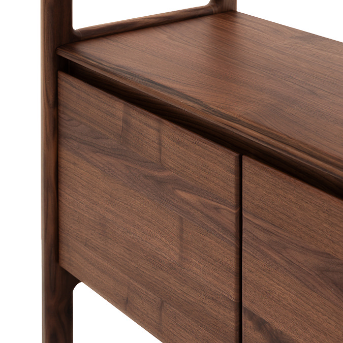 paris walnut shelving unit image