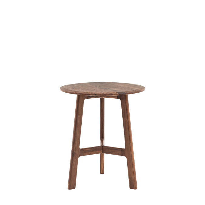 paris walnut side table image