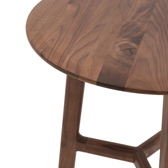 paris walnut side table image