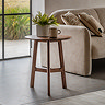 paris walnut side table image