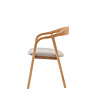paris upholstered dining chair pair image in oak