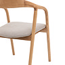 paris upholstered dining chair pair image in oak