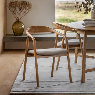paris upholstered dining chair pair image in oak