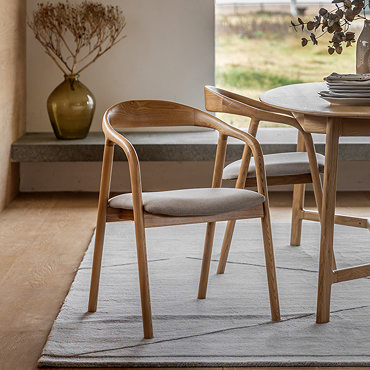 paris upholstered dining chair pair image in oak