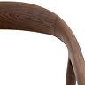 paris walnut upholstered dining chairs image