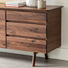 Paris 2 door 3 drawer sideboard walnut image