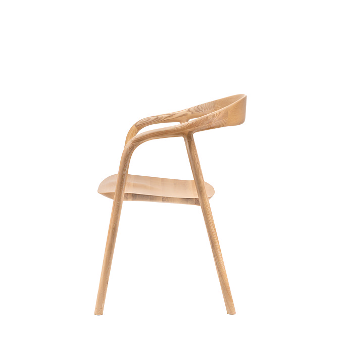 paris oak wooden dining chair image